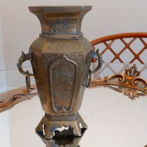 Vintage brass vase